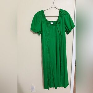 Old Navy Vibrant Green Midi Dress